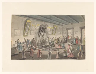 Holländische Hochzeitsfeier in Batavia