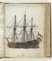 Ostindienfahrer vor Anker
