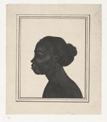 Silhouettenporträt von Flora