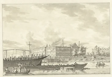 Das Landesmarinemagazin nach dem Brand, 1791