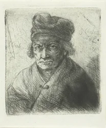 Alter Mann mit Mütze