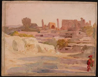Samarkanda - Gesamtansicht. Aus der Reise nach Turkestan