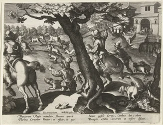 Hirschjagd mit Hunden