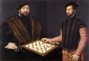 Johann Friedrich der Großmütige beim Schachspiel, 1552