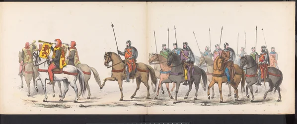 Maskerade der Leidener Studenten, 1865 (Gecostumeerde optogt gehouden door de leden van het Leidsche studenten-corps den 6den Junij 1865)