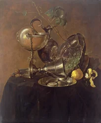 Stillleben mit einer Nautilus-Tasse, 1632