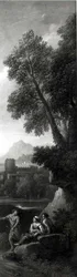 Figuren in einer klassischen Landschaft