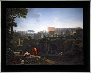 Set von vier Capriccio; Kolosseum und Konstantinsbogen