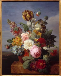 Blumen in einer Vase. Gemälde von Jan Frans Van Dael (1764-1840) 1810