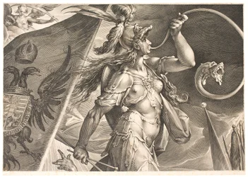 Bellona unterstützt die Armee des Kaisers in einem Sieg über die Türken