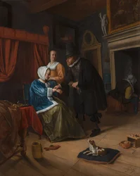 Das kranke Mädchen, um 1660