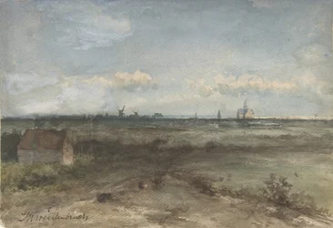 Blick auf Haarlem von den Dünen