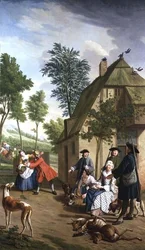 Figuren in einer Landschaft (eine von vier)