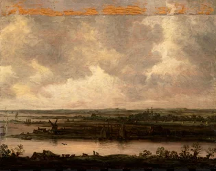 Blick auf den Fluss Spaarne und das Haarlemmermeer