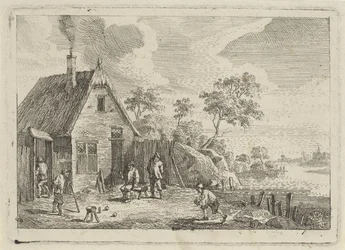 Bauern spielen Boule