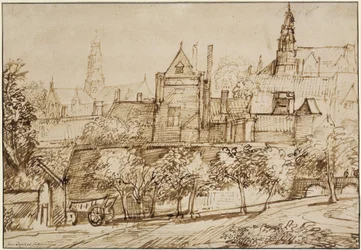 Blick auf die Grote Kerk in Haarlem