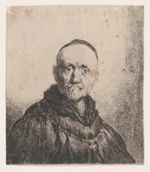 Büste eines alten Mannes, frontal