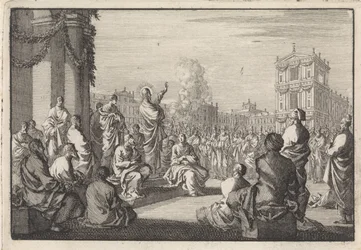 Predigt Christi vor dem Tempel