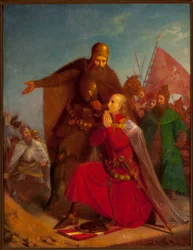 Władysław Jagiełło und Vytautas beten vor der Schlacht bei Grunwald