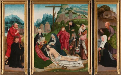 Triptychon mit der Beweinung