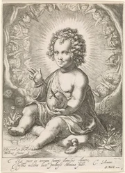Christuskind als Salvator Mundi