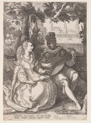 Frühling (Musizierendes Paar), aus Die vier Jahreszeiten