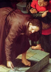 Christus und die Ehebrecherin (Detail)