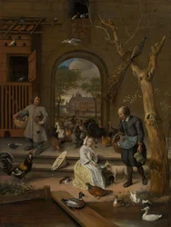 Porträt von Bernardina Margriet van Raesfelt, auch bekannt als „Der Hühnerhof“