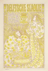 Werbeplakat für Delft Salatöl, 1894