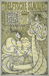 Plakat für Delft Salatöl, veröffentlicht 1894