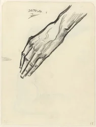 Studie einer Hand