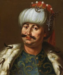 Johann III. Sobieski, König von Polen, als osmanischer Sultan gekleidet