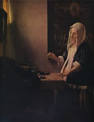 Frau mit Waage