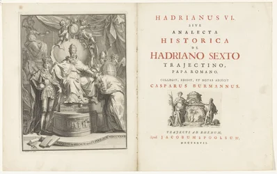 Thronender Papst Adrian VI