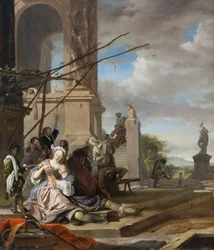 Ein italienischer Innenhof, um 1660-65