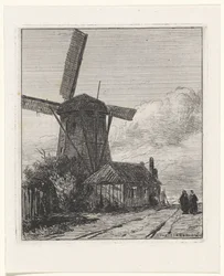Ansicht des Treckwegs in Den Haag