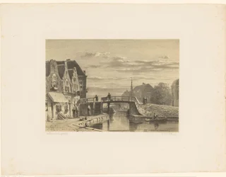 Stadtansicht mit Kanal