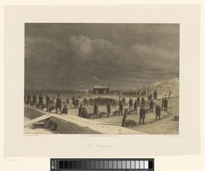 Zandafgraving in de duinen bij Den Haag