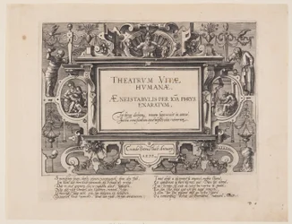 Frontispiz, aus Theatrum Vitae Humanae (Die Lebensalter des Menschen)