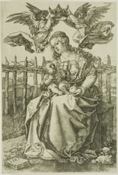 Madonna von zwei Engeln gekrönt