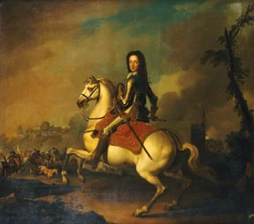 Porträt von König Wilhelm III. in der Schlacht am Boyne