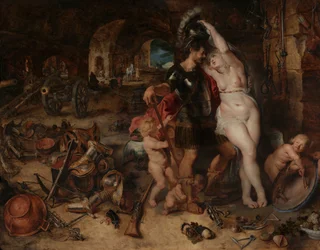 Die Rückkehr vom Krieg: Mars von Venus entwaffnet, ca. 1610-2