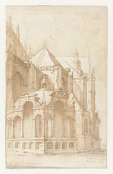 Beckeneelhäuschen an der Nieuwe Kerk in Amsterdam