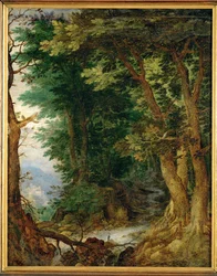Landschaft mit Wald