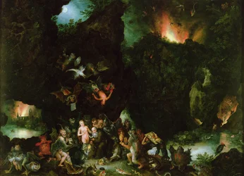 Die Versuchung des Heiligen Antonius - Hölle, 1594