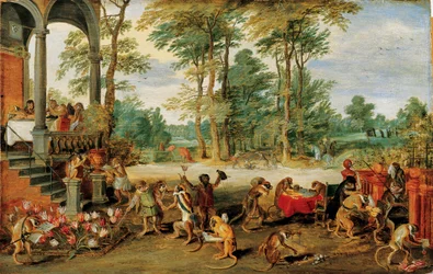 Eine Satire auf die Tulpenmanie, ca. 1640
