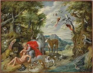 Die Erschaffung Adams, aus der Geschichte von Adam und Eva