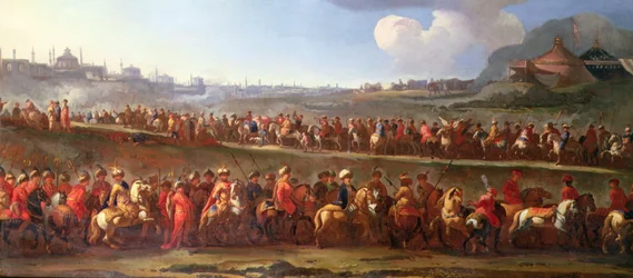 Eine türkische Karawane vor Konstantinopel