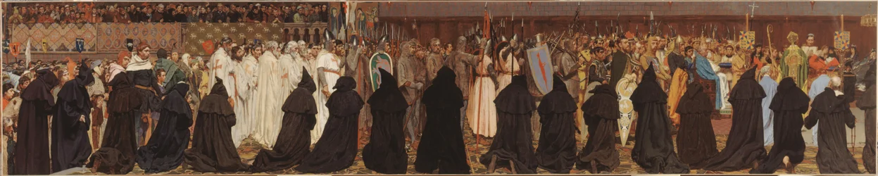 Das Begräbnis von Karl dem Guten in Brügge am 22. April 1127