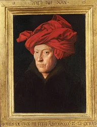 Ein Mann mit rotem Turban